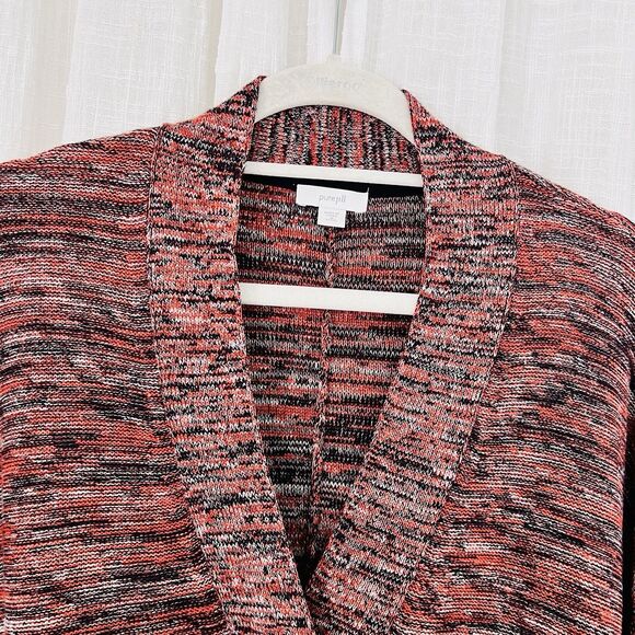 Pure Jill Red Knitted Oversize Cozy Super Soft Cardigan Sweater - Medium - Picture 2 of 9